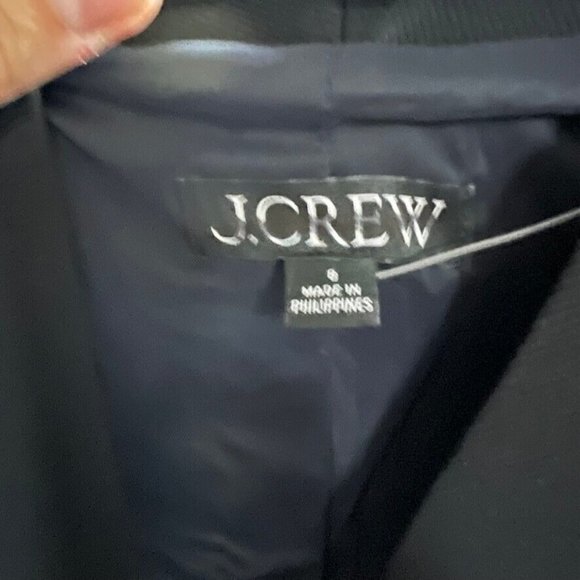J.Crew $198  Women's Going-Out Blazer in Stretch Twill Size 8 Black H2743 - Picture 9 of 9